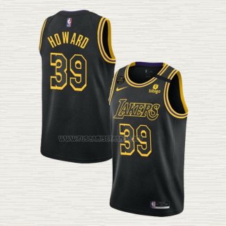 Camiseta Dwight Howard NO 39 Los Angeles Lakers Mamba 2021-22 Negro
