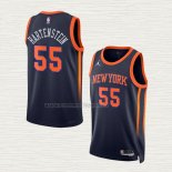 Camiseta Isaiah Hartenstein NO 55 New York Knicks Statement 2022-23 Negro