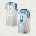 Camiseta Ja Morant NO 12 Memphis Grizzlies All Star 2022 Gris