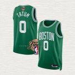 Camiseta Jayson Tatum NO 0 Boston Celtics Icon 2022 NBA Finals Verde