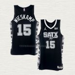 Camiseta Joe Wieskamp NO 15 San Antonio Spurs Statement 2022-23 Negro