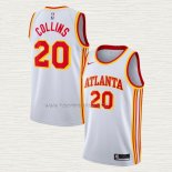 Camiseta John Collins NO 20 Atlanta Hawks Association 2020-21 Blanco