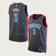 Camiseta Josh Giddey NO 3 Oklahoma City Thunder Ciudad 2022-23 Gris