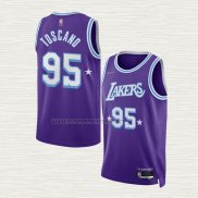 Camiseta Juan Toscano-Anderson NO 95 Los Angeles Lakers Ciudad 2021-22 Violeta