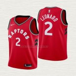 Camiseta Kawhi Leonard NO 2 Nino Toronto Raptors Icon 2018 Rojo