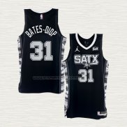 Camiseta Keita Bates-Diop NO 31 San Antonio Spurs Statement 2022-23 Negro