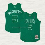 Camiseta Kevin Garnett NO 5 Boston Celtics Mitchell & Ness 2012 Verde