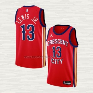 Camiseta Kira Lewis Jr NO 13 New Orleans Pelicans Statement 2023-24 Rojo