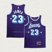 Camiseta Kobe Bryant NO 23 Los Angeles Lakers Ciudad Edition 2021-22 Violeta