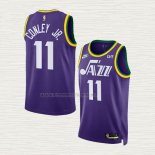 Camiseta Kris Dunn NO 11 Utah Jazz Classic 2023-24 Violeta