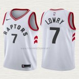 Camiseta Kyle Lowry NO 7 Nino Toronto Raptors Association 2017-18 Blanco