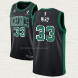 Camiseta Larry Bird NO 33 Boston Celtics Statement 2021-22 Negro