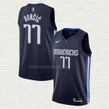 Camiseta Luka Doncic NO 77 Dallas Mavericks Statement 2019-20 Azul