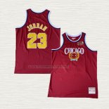 Camiseta Michael Jordan NO 23 Chicago Bulls Mitchell & Ness 1996 Rojo