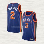 Camiseta Miles Mcbride NO 2 New York Knicks Ciudad 2023-24 Azul