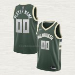 Camiseta Milwaukee Bucks Personalizada Icon Verde