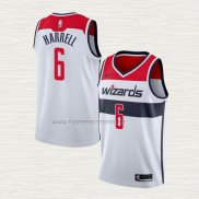Camiseta Montrezl Harrell NO 6 Washington Wizards Association 2020-21 Blanco
