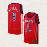 Camiseta Naji Marshall NO 8 New Orleans Pelicans Statement 2023-24 Rojo