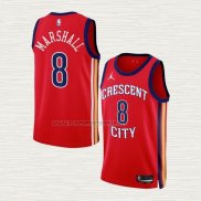 Camiseta Naji Marshall NO 8 New Orleans Pelicans Statement 2023-24 Rojo