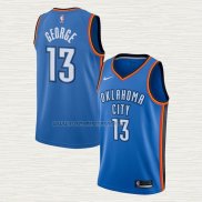 Camiseta Paul George NO 13 Oklahoma City Thunder Icon Azul