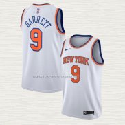 Camiseta RJ Barrett NO 9 New York Knicks Association Blanco