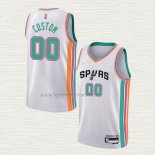 Camiseta San Antonio Spurs Personalizada Ciudad 2021-22 Blanco