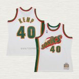 Camiseta Shawn Kemp NO 40 Nino Seattle SuperSonics Retro Historic Blanco