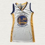 Camiseta Stephen Curry NO 30 Mujer Golden State Warriors Association 2018-19 Blanco