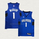 Camiseta Tracy McGrady NO 1 Orlando Magic Statement Azul