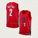 Camiseta Trendon Watford NO 2 Portland Trail Blazers Statement 2022-23 Rojo