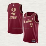 Camiseta Ty Jerome NO 2 Cleveland Cavaliers Ciudad 2023-24 Rojo