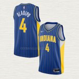 Camiseta Victor Oladipo NO 4 Indiana Pacers Ciudad 2020-21 Azul