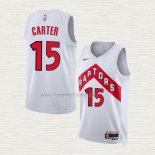 Camiseta Vince Carter NO 15 Toronto Raptors Association 2022-23 Blanco