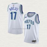 Camiseta Vit Krejci NO 17 Minnesota Timberwolves Classic 2023-24 Blanco