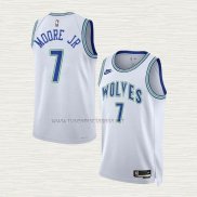 Camiseta Wendell Moore JR NO 7 Minnesota Timberwolves Classic 2023-24 Blanco