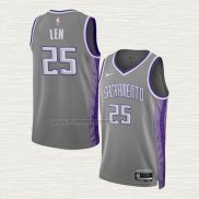 Camiseta Alex Len NO 25 Sacramento Kings Ciudad 2022-23 Gris