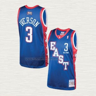 Camiseta Allen Iverson NO 3 All Star 2004 Azul