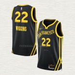Camiseta Andrew Wiggins NO 22 Golden State Warriors Ciudad 2023-24 Negro