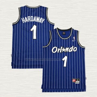 Camiseta Anfernee Hardaway NO 1 Orlando Magic Retro Azul