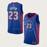 Camiseta Blake Griffin NO 23 Detroit Pistons Ciudad 2020-21 Azul