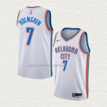 Camiseta Chet Holmgren NO 7 Oklahoma City Thunder Association Blanco