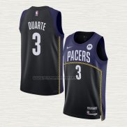 Camiseta Chris Duarte NO 3 Indiana Pacers Ciudad 2022-23 Azul