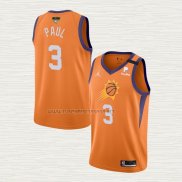 Camiseta Chris Paul NO 3 Phoenix Suns Statement 2021 Naranja