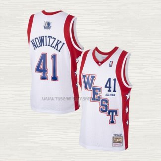 Camiseta Dirk Nowitzki NO 41 All Star 2004 Blanco