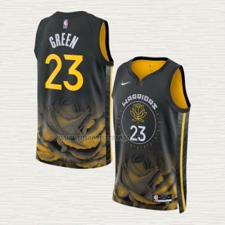 Camiseta Draymond Green NO 23 Golden State Warriors Ciudad 2022-23 Negro