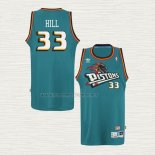 Camiseta Grant Hill NO 33 Detroit Pistons Retro Verde