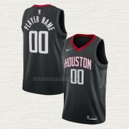 Camiseta Houston Rockets Personalizada Statement Negro