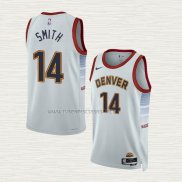 Camiseta Ish Smith NO 14 Denver Nuggets Ciudad 2022-23 Blanco