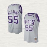 Camiseta Jason Williams NO 55 Sacramento Kings Mitchell & Ness 2000-01 Gris