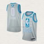 Camiseta Jayson Tatum NO 0 Boston Celtics All Star 2022 Gris